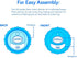 9 oz/ 270 ml 2 pack: 18 Nuby No Spill Insulated Transition Cup with Soft Rim Spout | | Aqua Animals & White Shapes