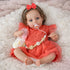 20 Inch Set, F963 3+ SCOM Reborn Baby Doll, Realistic Toddler Girl Doll with Soft Weighted Cloth Body & Vinyl Limbs