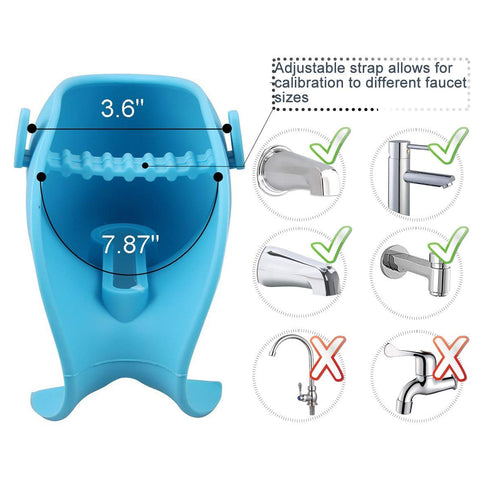 Bath Spout Cover for Bathtub, Baby Shower Protector Cover, Cute Soft Whale Design for Safe Baths (Blue)