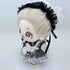 niannyyhouse 10cm, 15cm, 20cm Headdress Dress Apron Plush Doll Lace Outfit Accessories (Black-20cm)