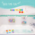 Comfylife 2 x Mesh Bath Toy Organizer + 6 Hooks + 36 Educational Foam Letters & Numbers for Baby Bath Toys