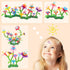 3 4 5 6 Set Playset, 3+ VERTOY Gifts for Year Old Girls, Flower Garden Building Toys for Toddlers, STEM Preschool