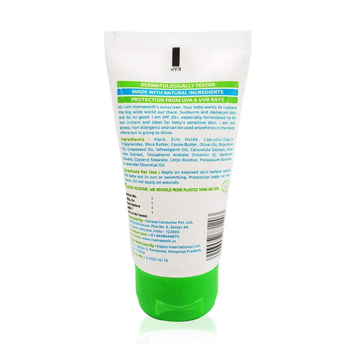 20+ (1.69 Oz (Pack 1)) Mamaearth Mineral Based SPF Baby Sunscreen Fl