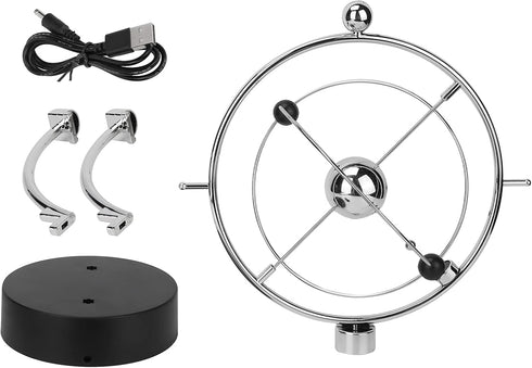 Tnfeeon Art Asteroid USB Battery Power Supply, Electronic Perpetual Motion Desk Toy for Home Office Decoration