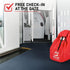 33 18 18 KiddiGo Car Seat Travel Bag for Airplane, Red, H x W x D, Fits Most Standard Convertible, Booster & Infant Car