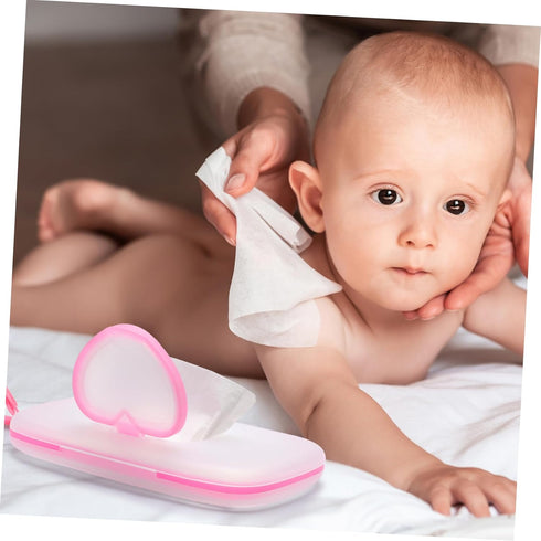 Healeved Baby Wipes Dispenser: On- The- Go Wipes Dispenser Travel Wipes Case Baby Wipe Holder Outdoor Stroller Wet