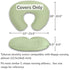 2 Pack Ultra Soft Original Boppy Compatible Pillow Covers Boy, Stretchy Nursing Pillow Cover Girl, Easy to Use & Clean