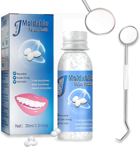 Yuehao Provisional Teeth Repair Kit, DIY Play DoughSolidSimple-Provisional Fake Teeth Replacement Kit "4