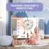 Boho Baby Monthly Milestone Blanket, Dream Catcher Feather Flower Design, Newborns 1 to 12 Months Unisex with 4 Frames
