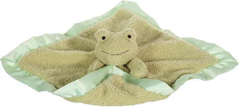 Apricot Lamb Luxury Snuggle Plush Infant Stuffed Animals Security Blanket - Green Frog, 14 Inches