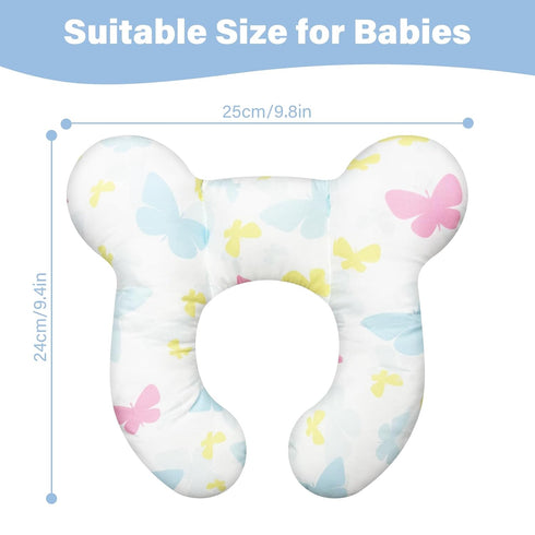 DEEZOMO Baby Neck Pillows - Upgraded Toddler Travel Cushion for Toddler Head and Neck, Infant Neck Pillow for Car Plane