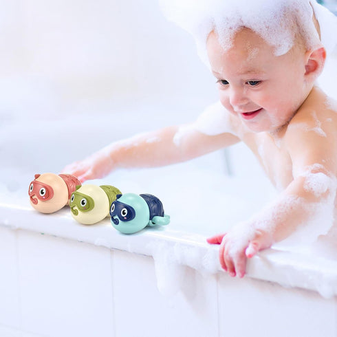 TQBYNJ 3 Pack Swimming 1-3,2025 1-2 1-3 2-4 1) Turtle Baby Bath Toys for Toddler Bath Toys Water Pool Floating Wind Up