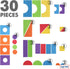 Large Building Foam Blocks for Toddlers – Giant Jumbo Building Blocks (30 Pieces)