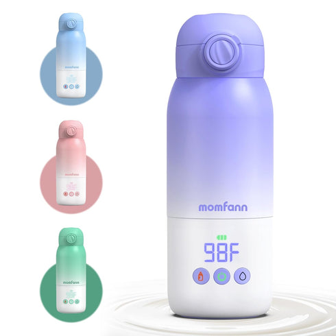 Portable Bottle Warmer for Travel, Dual Heating Modes for Breastmilk & Water