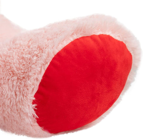 Giant Teddy Bear Stuffed Animal Plush with Red Ribbon Bow, 36 inch Pink Valentine's Day Gift for Kids and Girlfriend