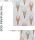 Burbuja 2 Pack, 2 Ice Cream Cone Wet Dry Bags for Baby Cloth Diaper Waterproof Reusable Wet Bag with Zippered Pockets