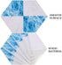 Doll House Furniture 27pcs Miniature Mosaic Floor Tile Sheet for Blue and White Tile Flooring