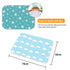 3 Pack Diaper Changing Pad, Maveek Portable Toddler Diaper Changing Pad Waterproof Baby Change Mats Premium Change Pad Liner Bed Pad Play Mat(Green&White&Blue)