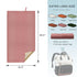 2 Pack (67-13) Portable Diaper Changing Pad for Baby, Wipeable Baby Changing Mat for Travel or Home, Foldable Mat Fits