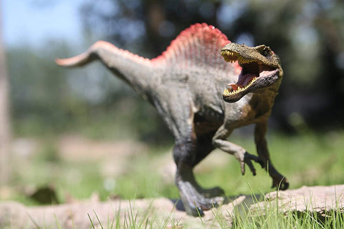 Spinosaurus Toy with Moveable Jaw, Dinosaur Action Figure for Kids Birthday Cake Topper, Home Decoration or Dinos Fans