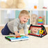 Dr.Rapeti Black and White Tummy Time Floor Mirror for Baby, Infant, Toddler Kids, Washable Non-Toxic Toy with Crinkle