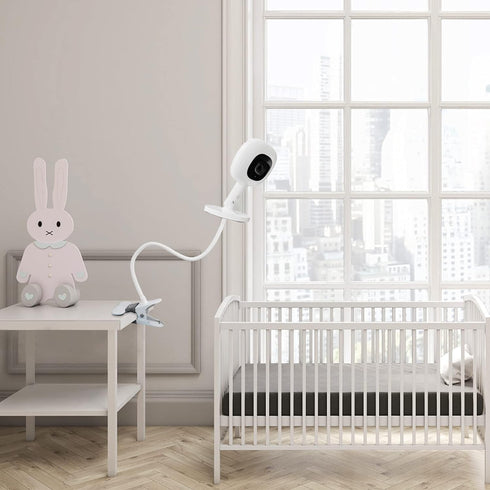 KHQBG 360 Flexible Baby Monitor Mount for Nanit Pro Smart Baby Monitor & Flex Stand |No Tools, No Wall Damage, Portable