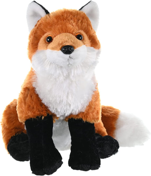 Wild Republic Red Fox Plush, 12" Stuffed Animal, Gifts for Kids, Cuddlekins