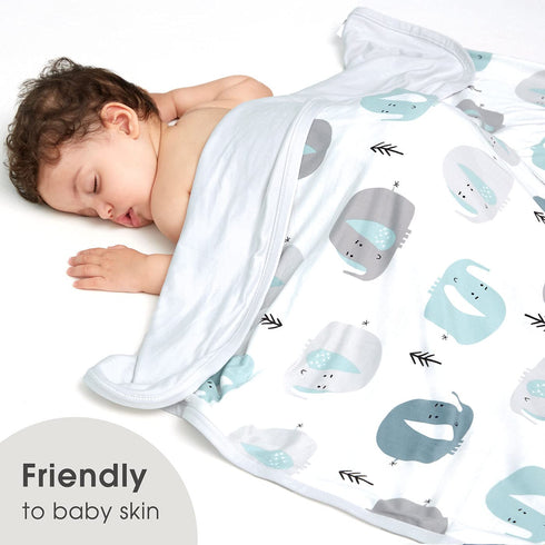 GRSSDER Baby Blankets Super Soft Jersey Knit Swaddle Blanket, Double Layer Receiving Blankets 34 x 44 Inches