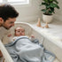 100% Luxury Organic Cotton Pointelle Knit Baby Quilt Blanket for Boys Refined Lightweight Heirloom Nursery Essential