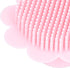 FASJ Baby Head Scrubber, Baby Shampoo Brush Soft Silicone Exfoliator Brush with Ergonomic Handle for Bath(pink)