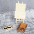 jojofuny Doll House Accessory Painting Tool Set, Wooden Easel Dollhouse Furniture Decoration