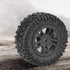 2pcs Toys Car Tire, PX RC Truck Rubber Wheel Tire with Hub for 9301 1/18 Model Car