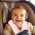 SWESEN Baby Car Seat Belt Covers for Boys and Girls, Carseat Shoulder Padding, Soft Car Seat Neck Cover, Mink Car Seat