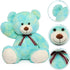 Tezituor 40in Big Teddy Bear, Giant Rainbow Green Stuffed Animal for Baby Shower and Gifts