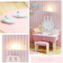 Kisoy Dollhouse Miniature with Furniture Kit, DIY 3D Wooden House Kit for Kids Adults Gift