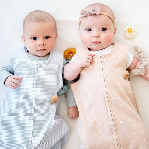 100% 2 Pack (6-12 Ely's & Co. Cotton Wearable Blanket Baby Sleep Bag Months, Blue)