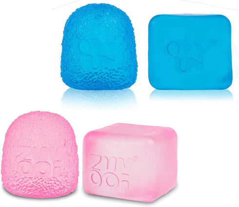 Fudge Candy - Soft Sensory Fidget Toy Set of 2, Collectible Stress Cube Squishy Balls for Anxiety Relief
