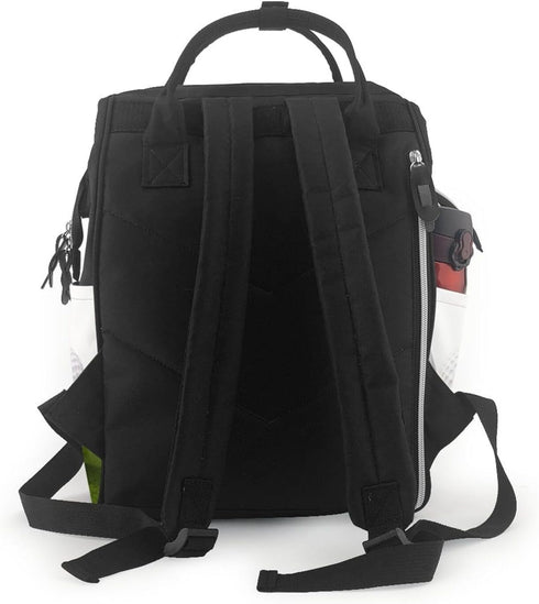 OUSIKA Backpack Daypacks Golf Ball Print Diaper Bag Multifunction Laptop Travel Large Nappy Bag, Black, One Size