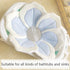 TOFOAN 31" Baby Bath Pad for Infant Bathtub Sink Flower Mat Tub Little Lotus - Petal Soft Supports Lounger Newborn