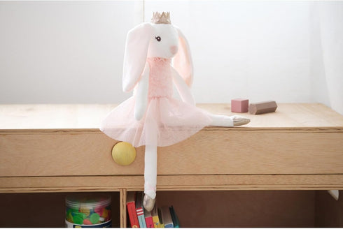 Bearington Collection Ballerina Stuffed Animal, Ballet Doll, Dance Recital Gifts for Girls, Bunny Brise, 16"