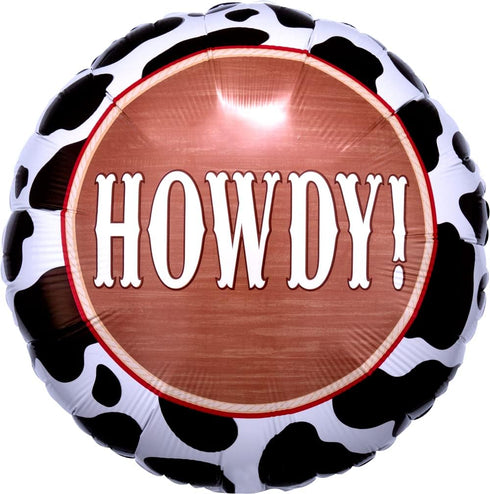 1st Birthday Cowboy Boots Howdy Party Balloons, Decoration Supplies for Western Rodeo Theme