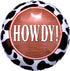 1st Birthday Cowboy Boots Howdy Party Balloons, Decoration Supplies for Western Rodeo Theme
