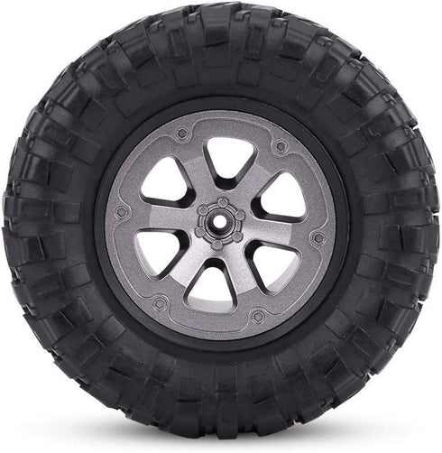 RC Crawler Tires 4Pcs Off-Road Rubber Tyres for 1:16 Remote Control Military Car Accessory Part
