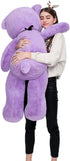 MaoGoLan 47 Inch Giant Purple Teddy Bear - Life Size Plush Toy for Valentines