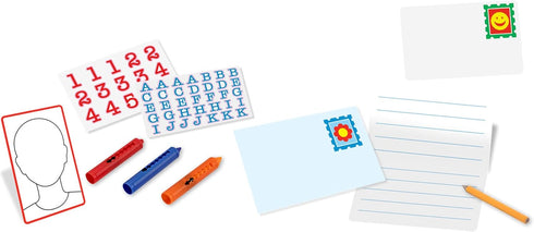 Melissa & Doug My Own Wooden Mailbox Activity Set - Educational Toy with Reusable Letters for Kids 4+
