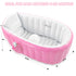 EZYCOK Swimming Inflatable Baby Bathtub, Portable Infant Toddler Bathing Tub Non Slip Travel Bathtub Mini Air Pool Kids