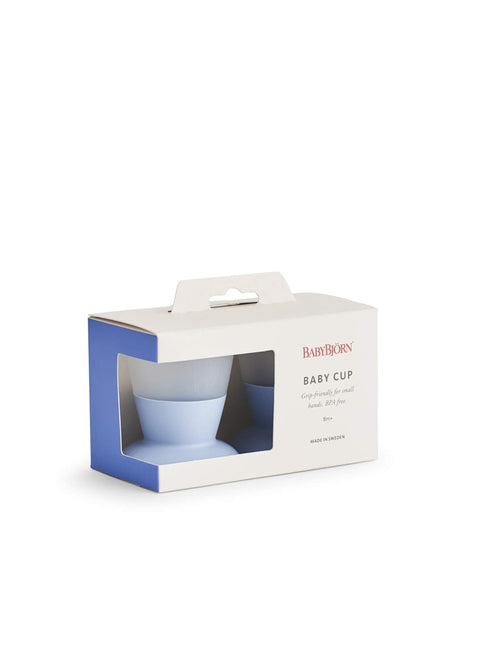 BabyBjoern Baby Cup, Powder Blue, 2-Pack