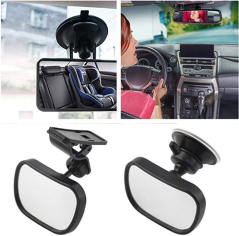AISIBO 360 Baby Car Mirror, Monitor Infant Child Mirrors for Rear Facing Car Seat with Wide Clear View - Safety