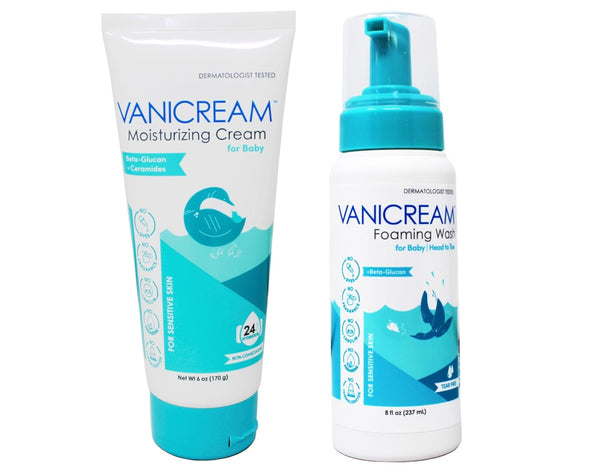 Vanicream Baby Care Set, (1) Moisturizing Cream for Baby 6 Ounce, &