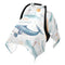 Dalzium Whales Air Balloons Lighthouses Clouds Rainbows Car Seat Cover Baby, Carseat Canopy